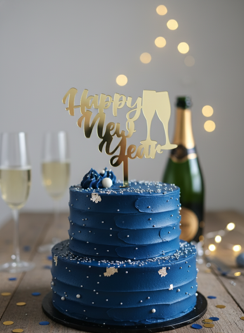 Happy New Year Acrylic Topper