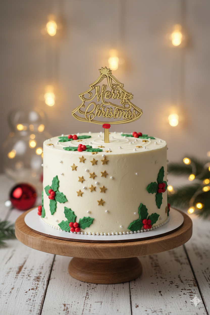 Christmas Acrylic Topper Pack Of 10 Size 3 inch