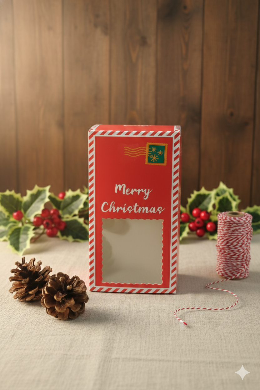 Merry Christmas Bar Box (Pack Of 10)