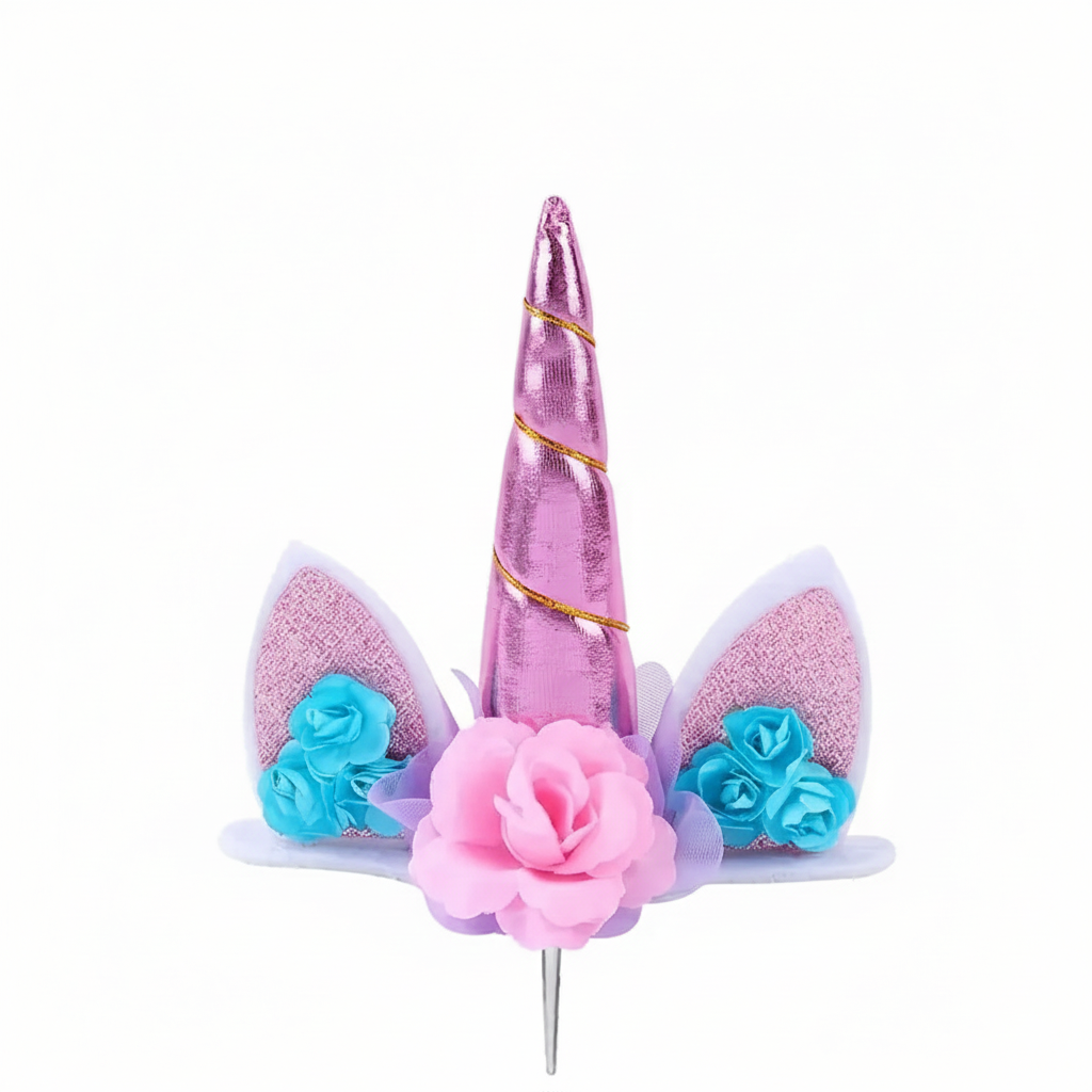Unicorn Pink Cake Topper