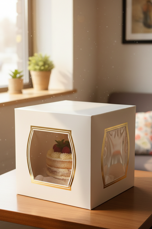 2 side window tall cake box 12x12x16 pack of 10