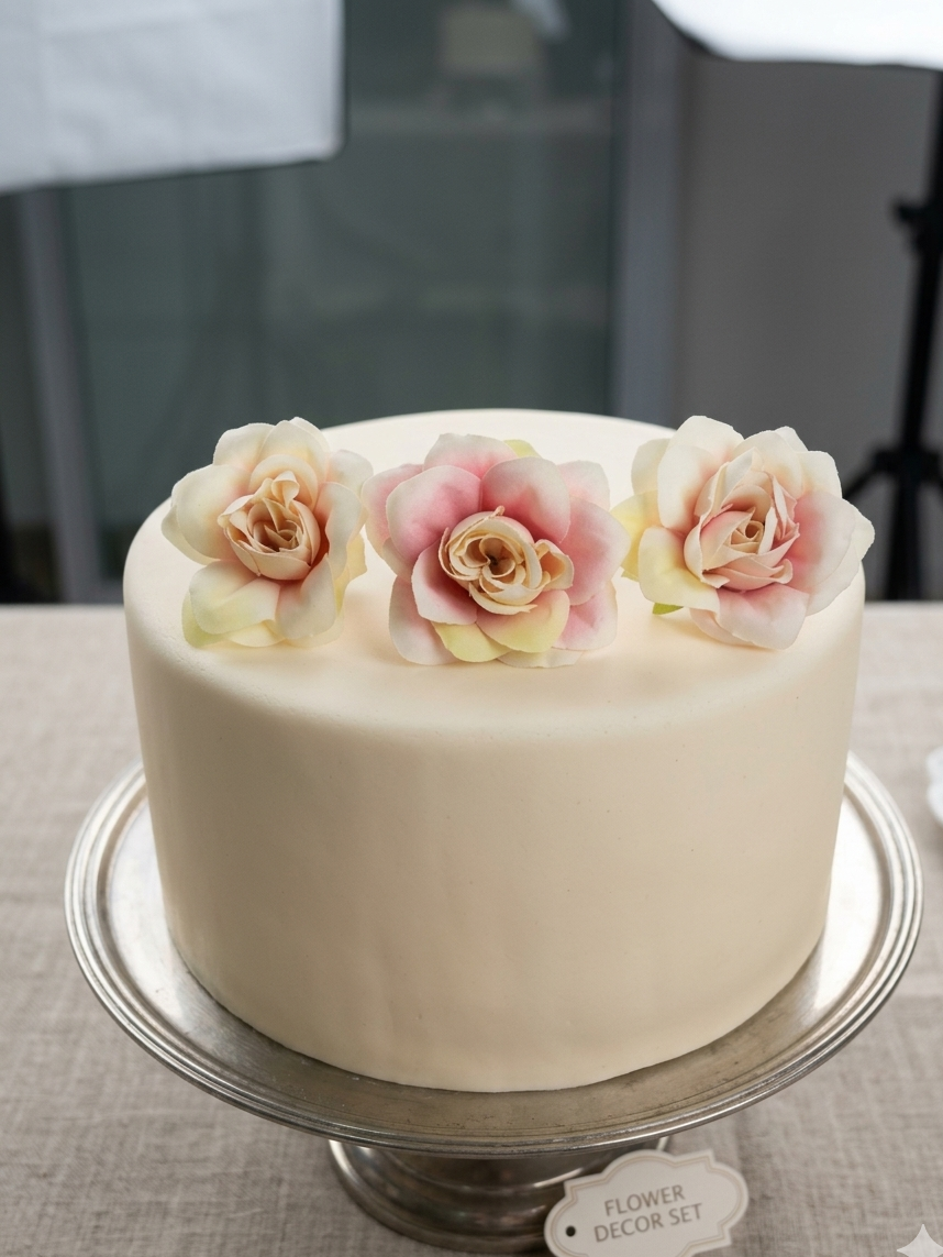 Blush peach Artificial Rose flower