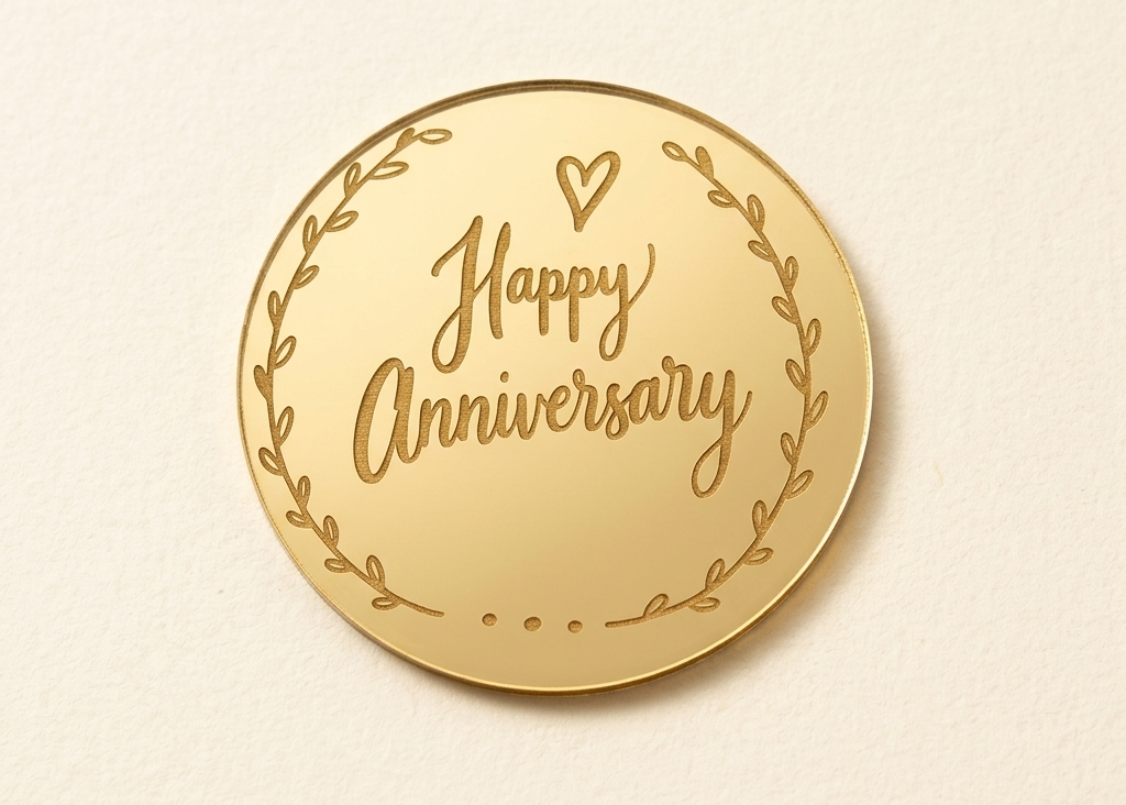 Happy anniversary  coin  Pack of 10