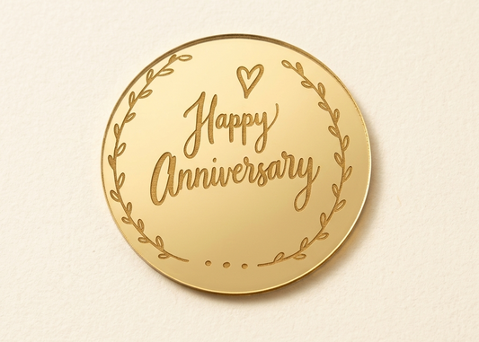 Happy anniversary  coin  Pack of 10