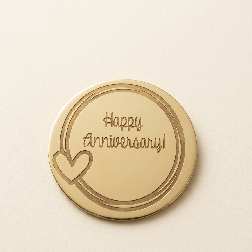 Happy anniversary  coin  Pack of 10
