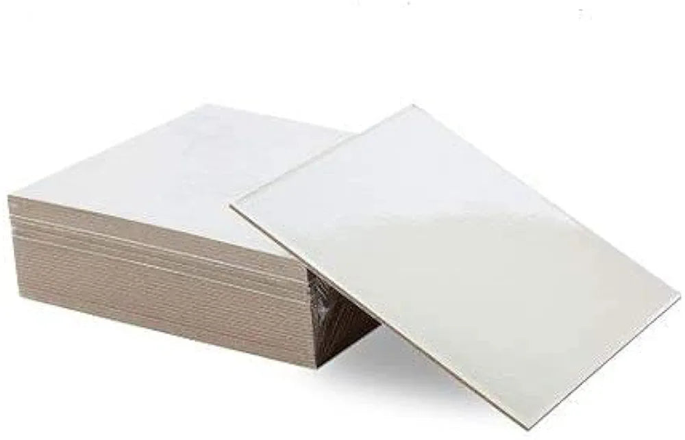 12 inch white square baseboard Pack of 25