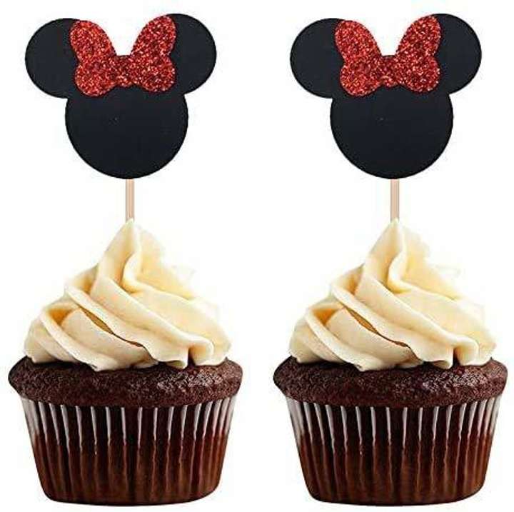Minni Mouse Cup Cake Topper pack of 5