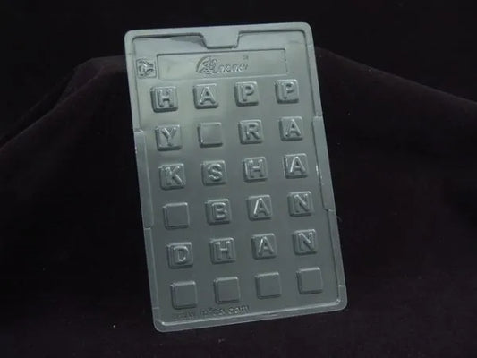 Rakhi Alphabet Cacao Pvc Mould