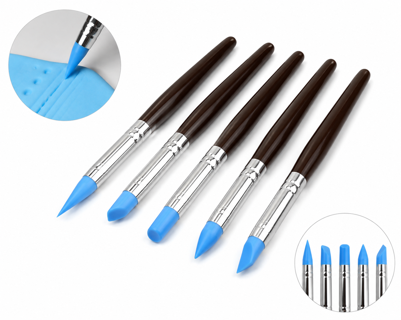 Finedecor Silicon Modeling Tools 5 pcs Set (FD-3002)