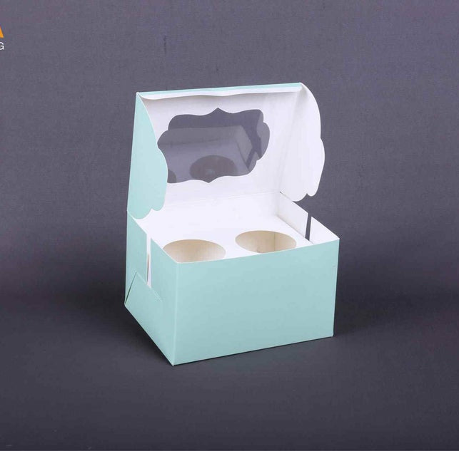 2 Pc Cupcake Box Mint Colour