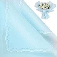 Flower Wrapping Paper Blue Pack Of 5 Size - 22x21.5 inch