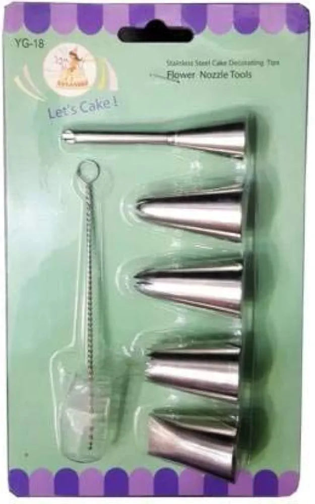 5 pcs nozzle and 1 pc nozzle clean brush set