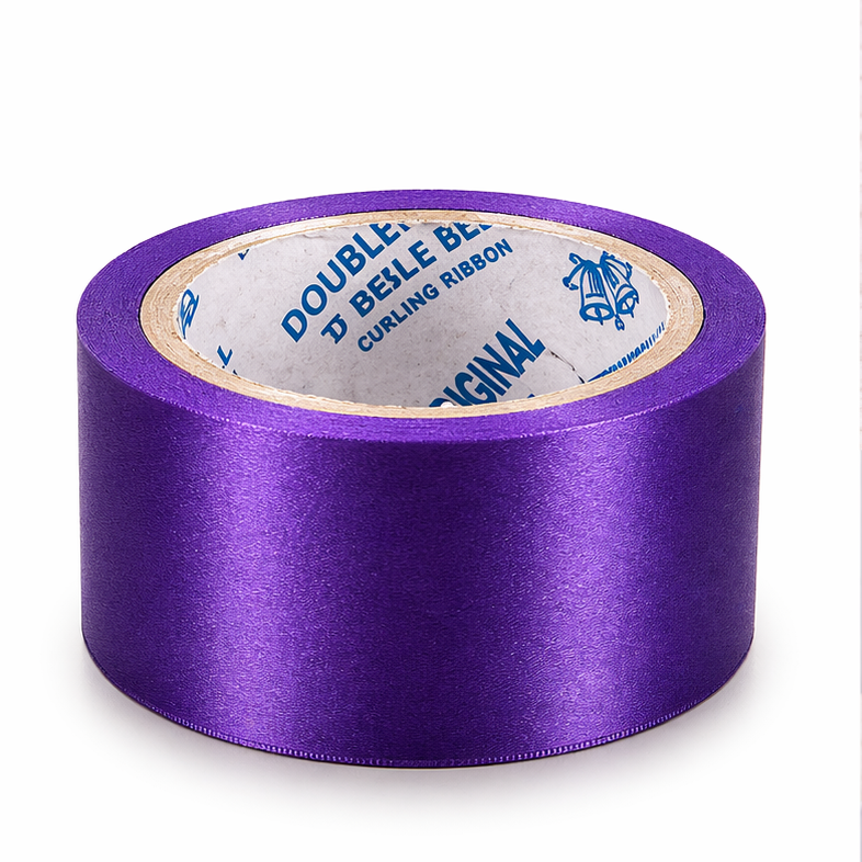 purple balloon ribbon (lenght approx 6.5 m breadht 2.2 cm)