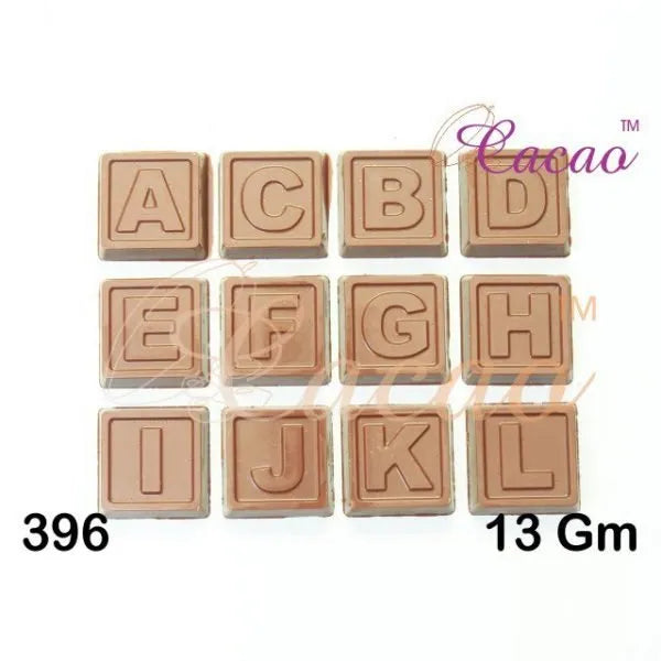 Alphabet Cacao Pvc Mould Set Of 3