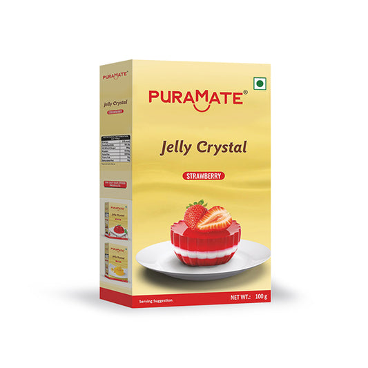 Puramate jelly crystal raspberry 100g