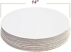 14 inch White Round Mdf Base Board Pack of 25