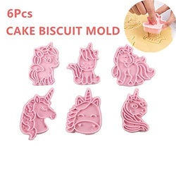 6 PC Unicorn Cookie cutter