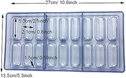 18 Cavity Rectangle Bar Shape Polycarbonate Mould