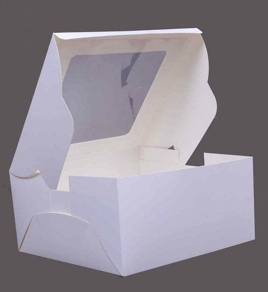 2 Pound Window cake box White  Size - 10x 10x5 inch