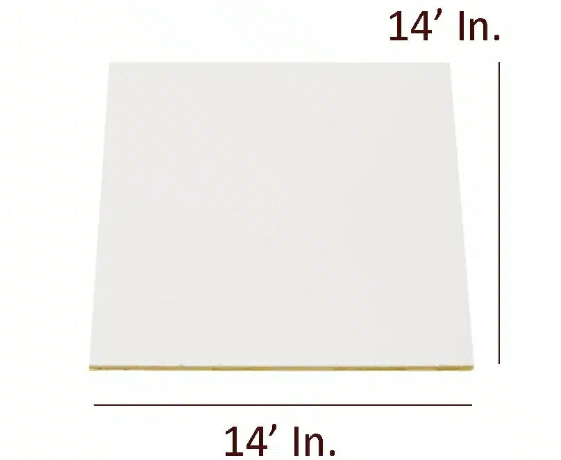 14 inch White Square Mdf Base Board pack of 25