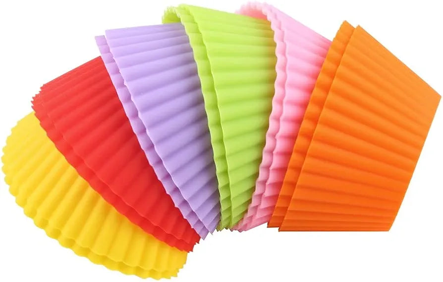 Silicone Cupcake Muffin Mould 1 Pc (Random Colour)