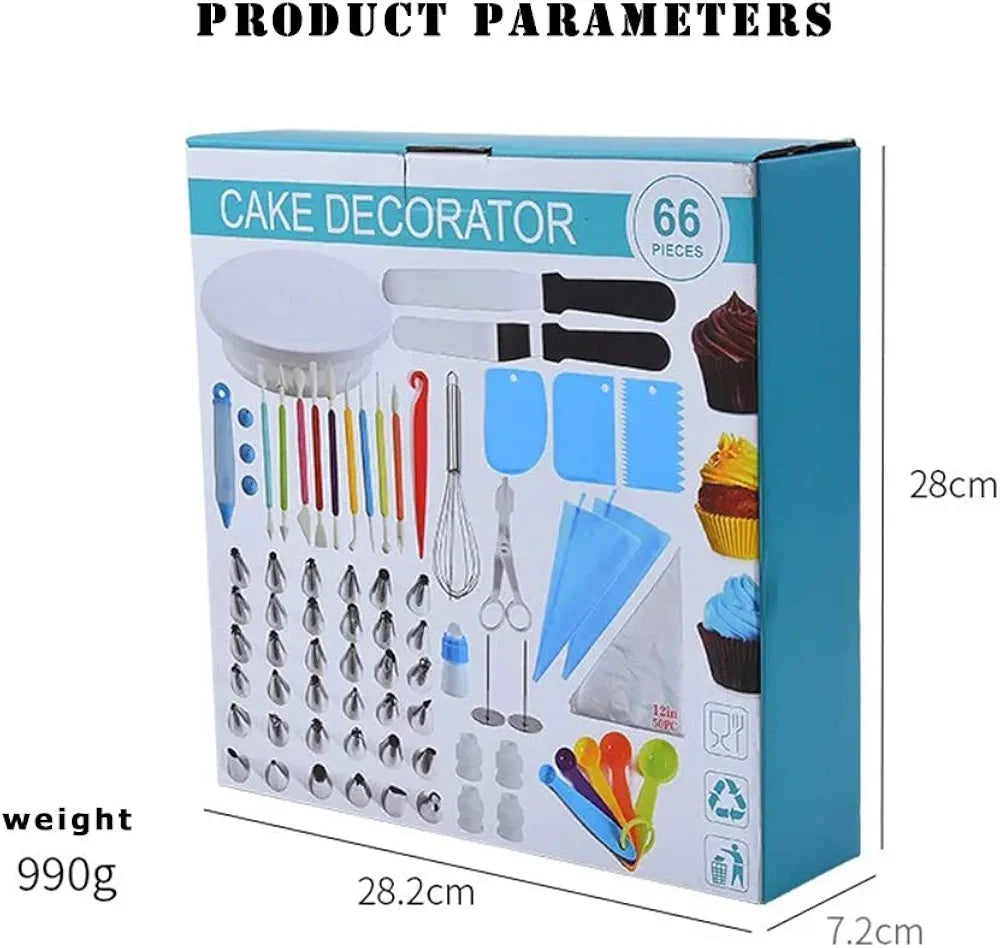 66 Pcs Cake Decorating Tools