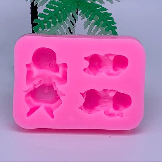 3 Cavity Sleeping Baby Fondant Mould