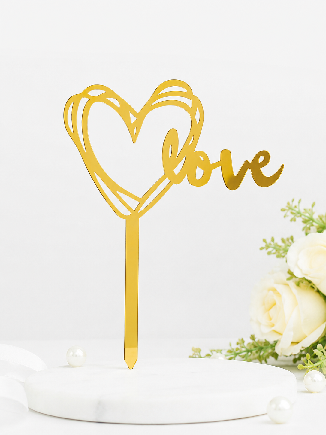Acrylic love Cake Topper RT00013