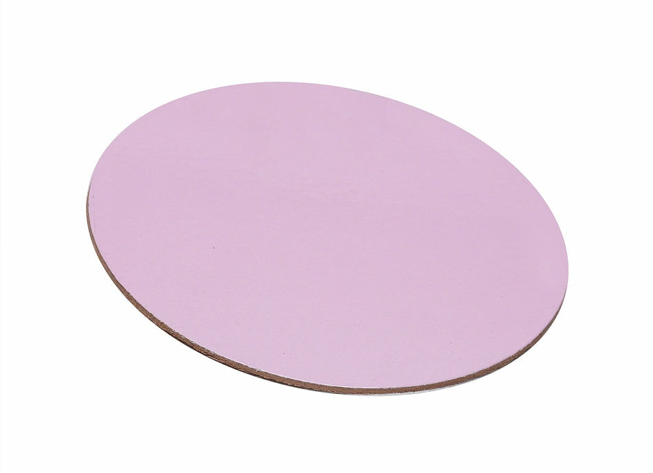 Pastel Pink round baseboard 8 inch