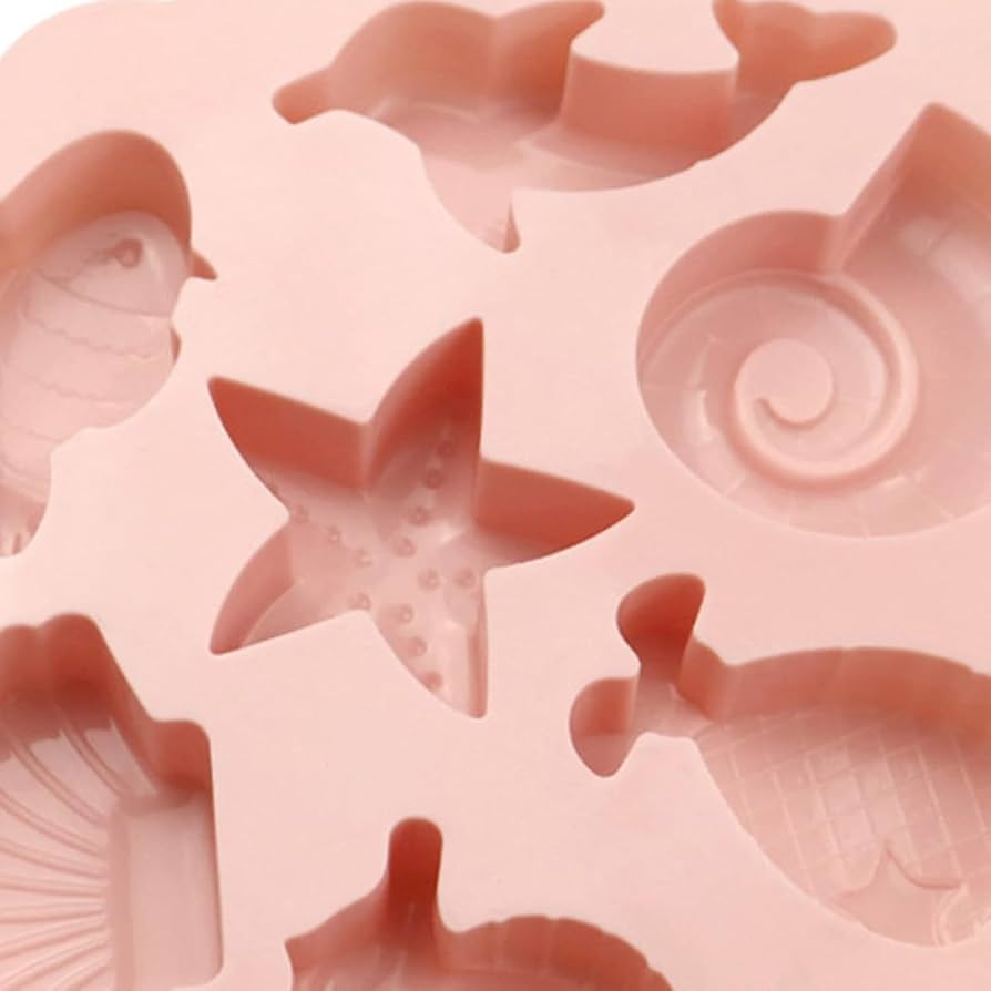 7 Cavity Sea Animal Silicon Mould