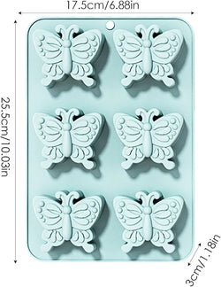 6 Cavity Butterfly Shape Silicon Mould
