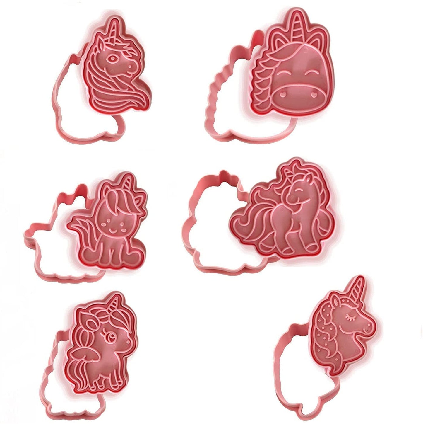 6 PC Unicorn Cookie cutter