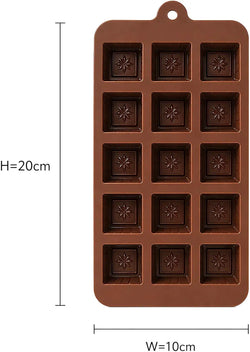 15 cavity Square shape silicon mould