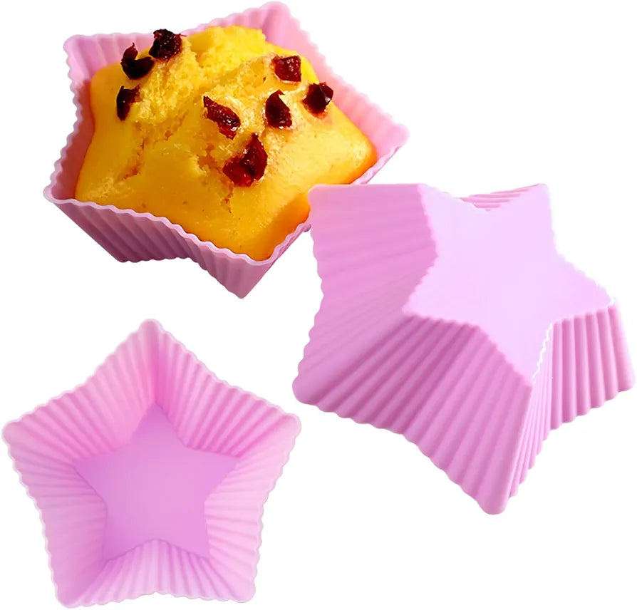 Star Shape Muffin Mould 1 Pc (Random Colour)