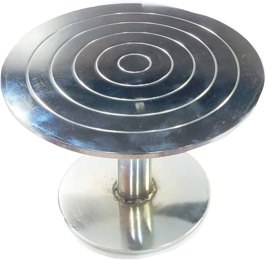 Stainless Steel 304 Grade Rotating Cake Stand Turntable 10 Inch