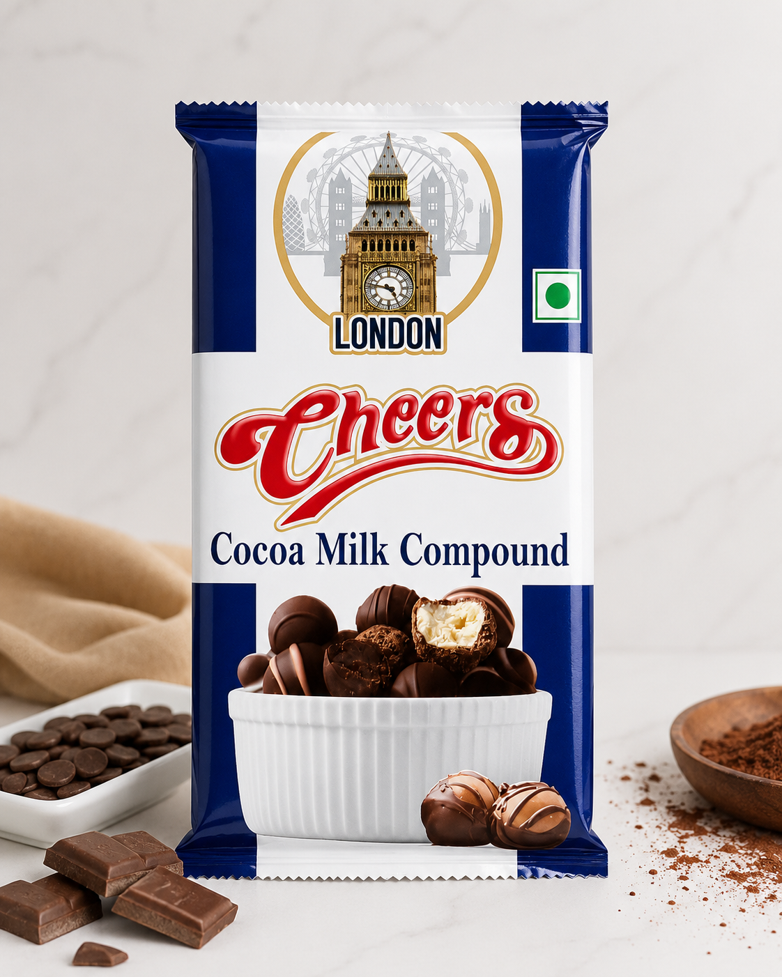 London Cheers Cocoa Milk Compound 500gm