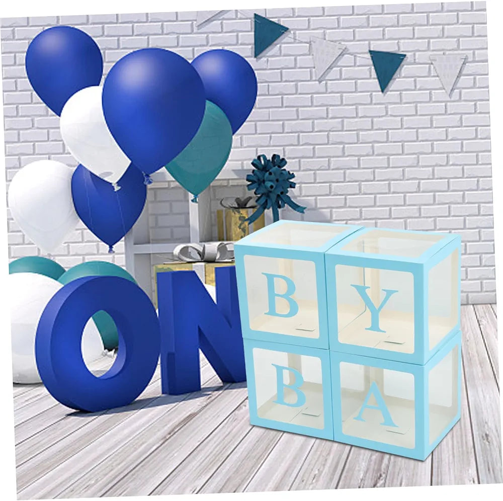 Blue balloon box