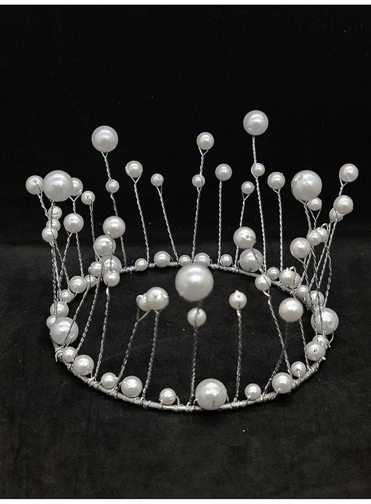 crown topper white pearl