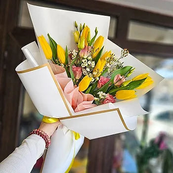 Flower Wrapping White Paper Pack Of 5 Size - 22x21.5 inch