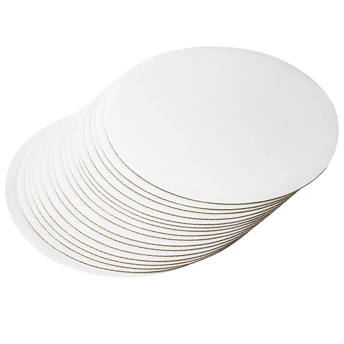 6 inch White Round Mdf Base Board pack of 50