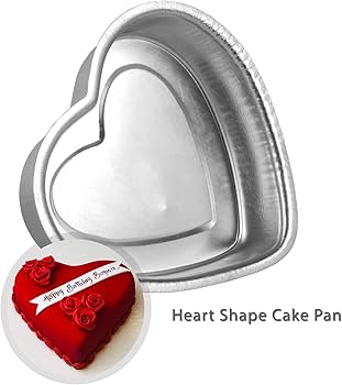 Rolex Double Heart Cake Tin 8x8