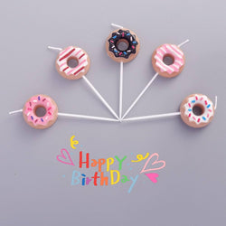 Donut Shape Birthday Candle set of 5