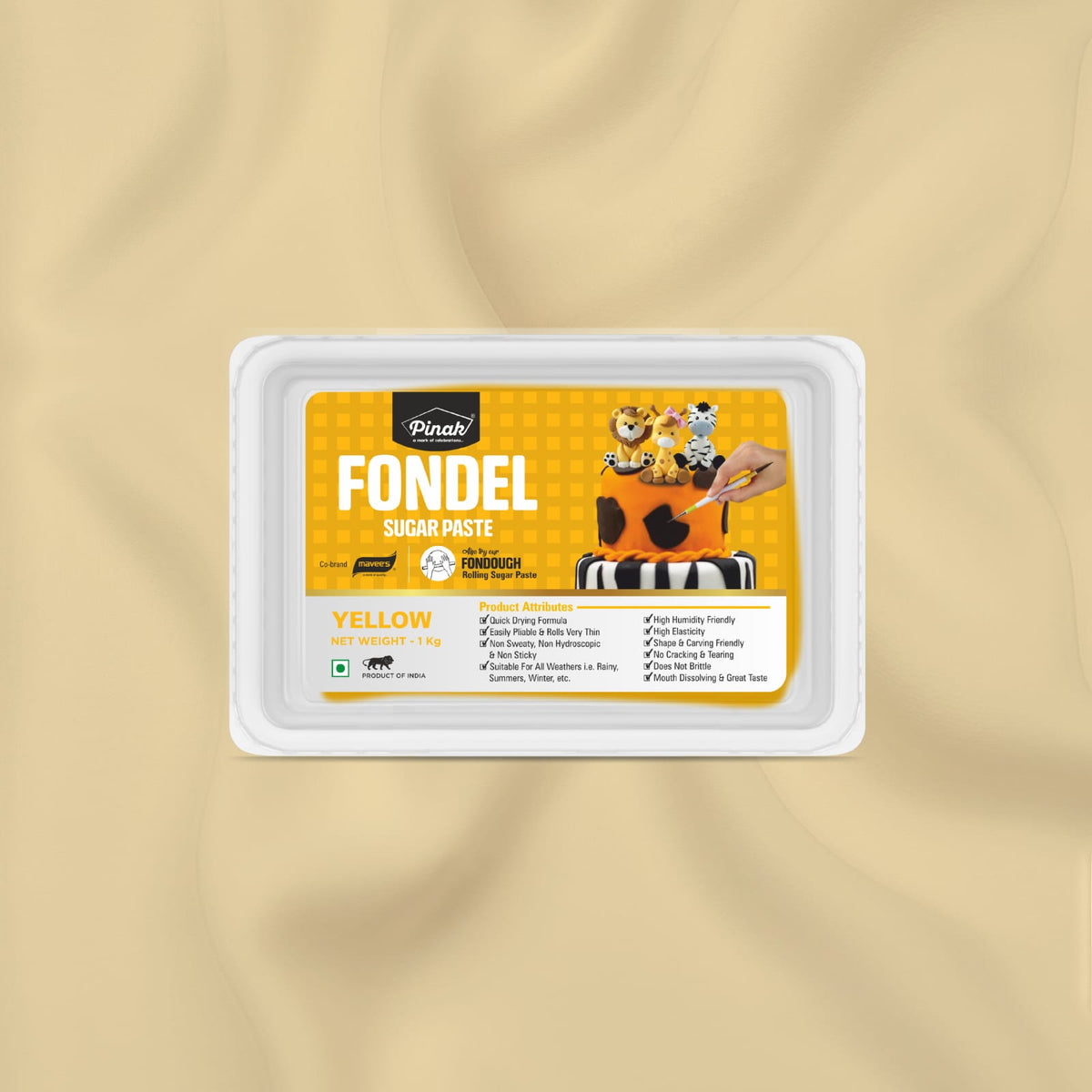 Pinak Yellow Sugar Paste Fondant