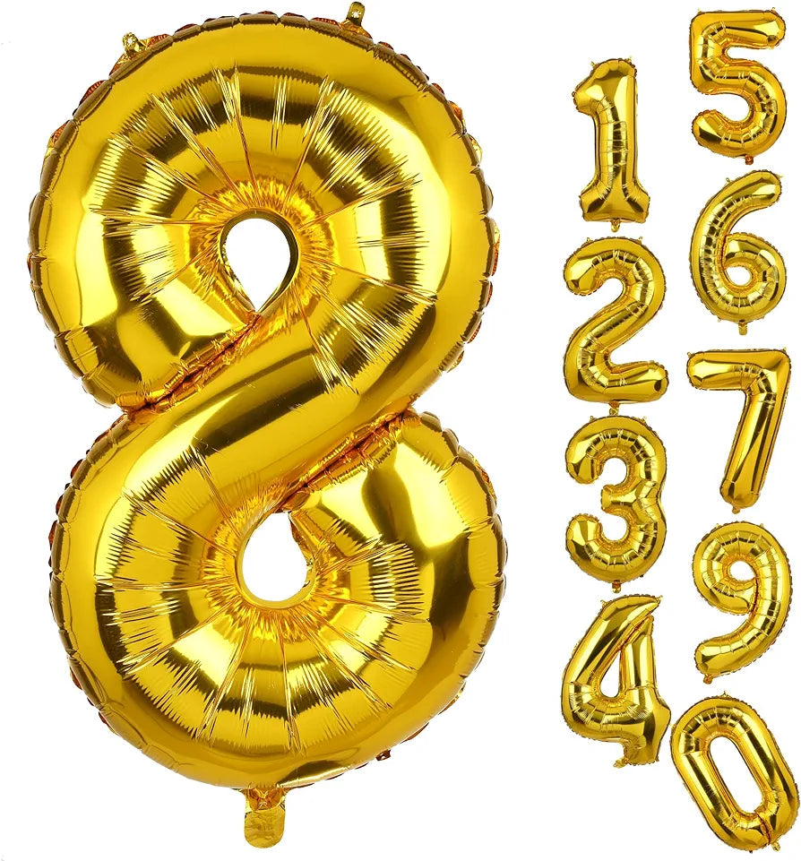 8 Number Foil Balloon size-16inch