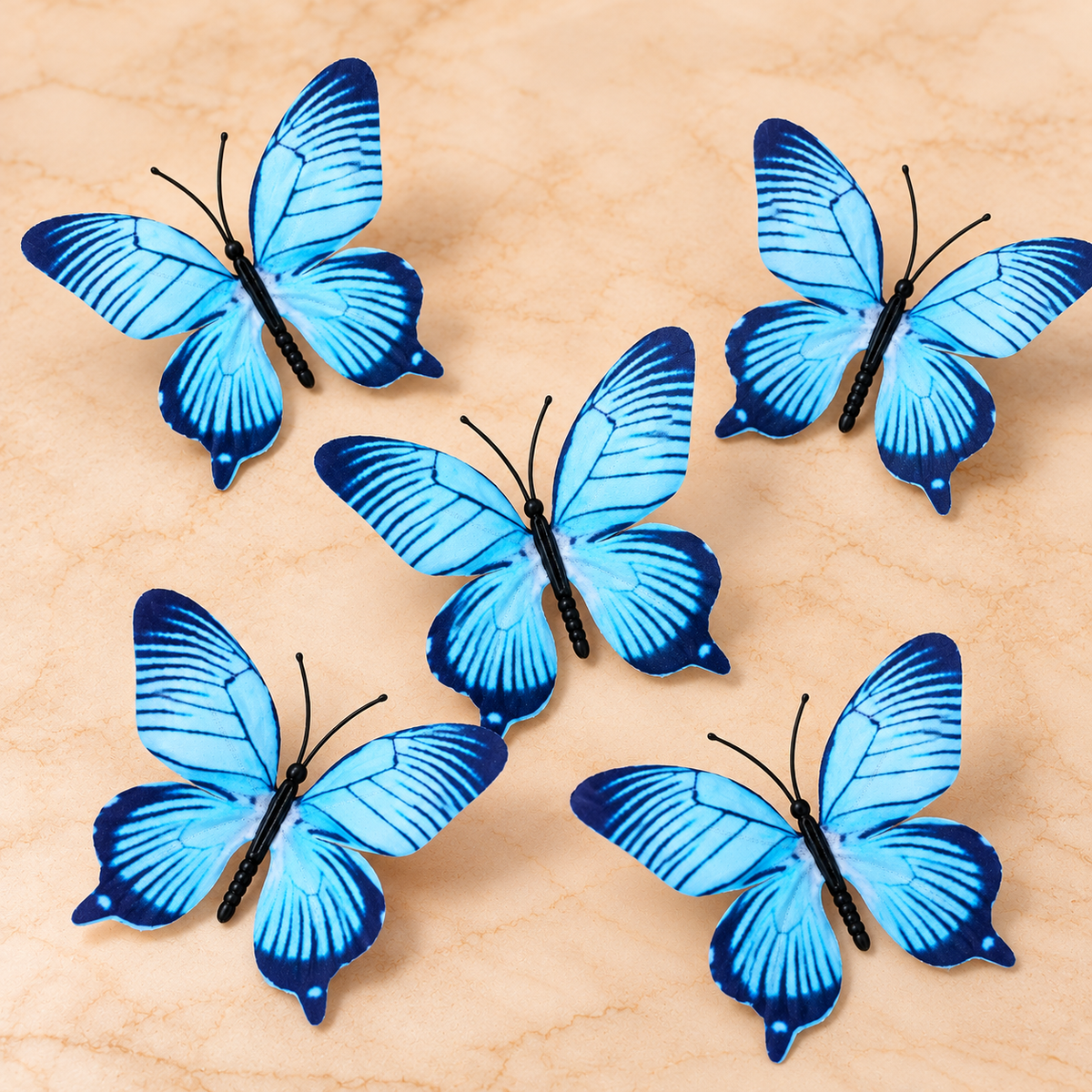 Blue Butterfly Set of 5