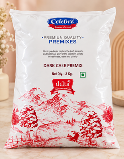Celebre Premium Dark Cake Premix -3Kg