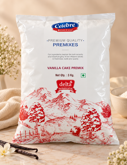 Celebre Premium Vanilla Cake Premix -3Kg
