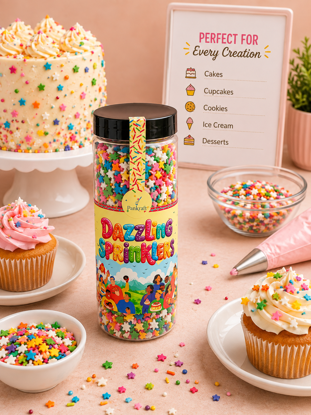 Pankraft Multicolor Star Dazzling Sprinkler 500gm