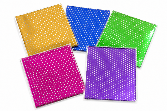 Polka Dot Chocolate Wrapper Size - 5x4.5 inch Approx 200 (Random Colour)