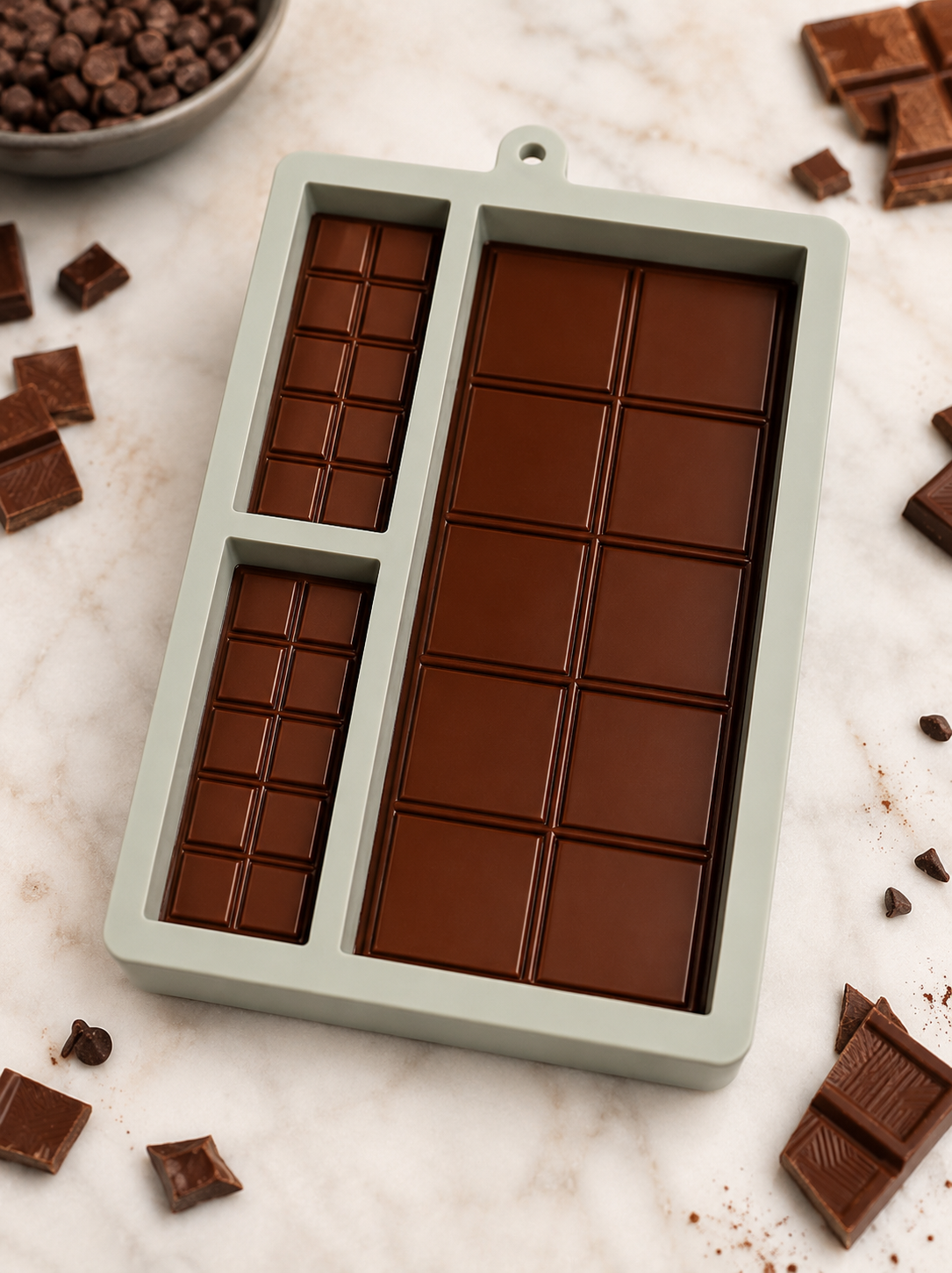 3-in-1 Chocolate Bar Silicone Mould